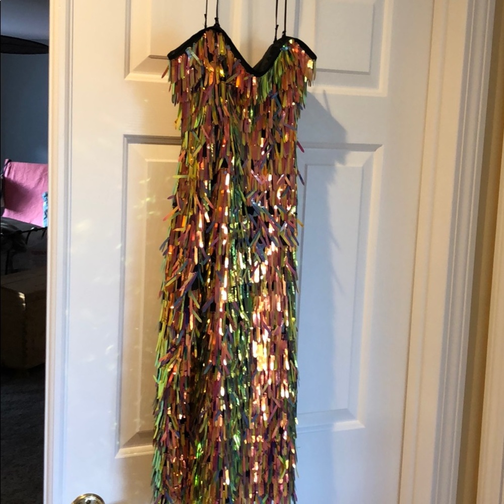 Milly Matchstick Paillette Nickie Dress
